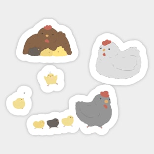 Chicks and chooks Sticker